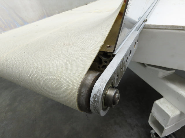 17"x 82"L Slider Bed Conveyor 15"Belt w/Stainless Sides 90VDC Belt Drive 85 FPM
