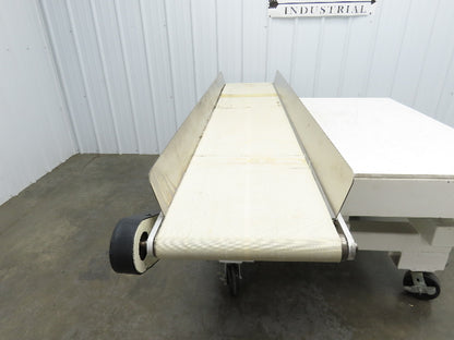 17"x 82"L Slider Bed Conveyor 15"Belt w/Stainless Sides 90VDC Belt Drive 85 FPM