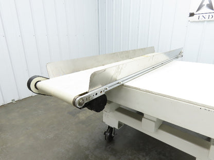 17"x 82"L Slider Bed Conveyor 15"Belt w/Stainless Sides 90VDC Belt Drive 85 FPM