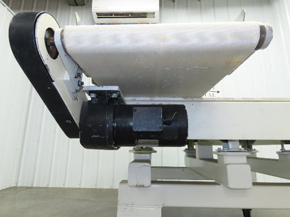 17"x 82"L Slider Bed Conveyor 15"Belt w/Stainless Sides 90VDC Belt Drive 85 FPM