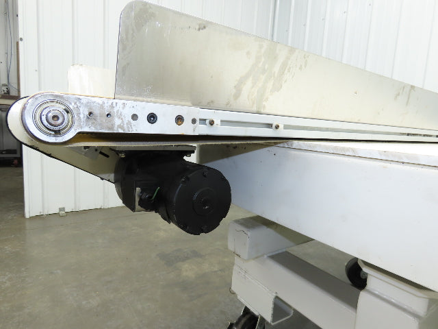 17"x 82"L Slider Bed Conveyor 15"Belt w/Stainless Sides 90VDC Belt Drive 85 FPM