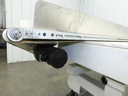 17"x 82"L Slider Bed Conveyor 15"Belt w/Stainless Sides 90VDC Belt Drive 85 FPM