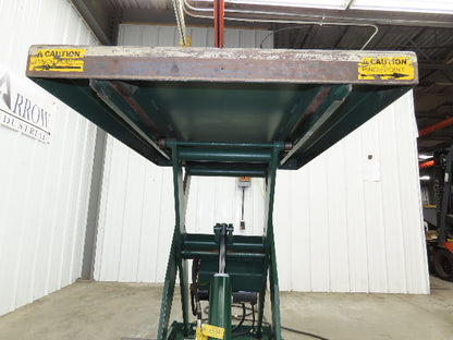 Southworth LS2-36 Hydraulic Scissor Lift Table 2000Lb 36" Lift 48"x36" Top 120V