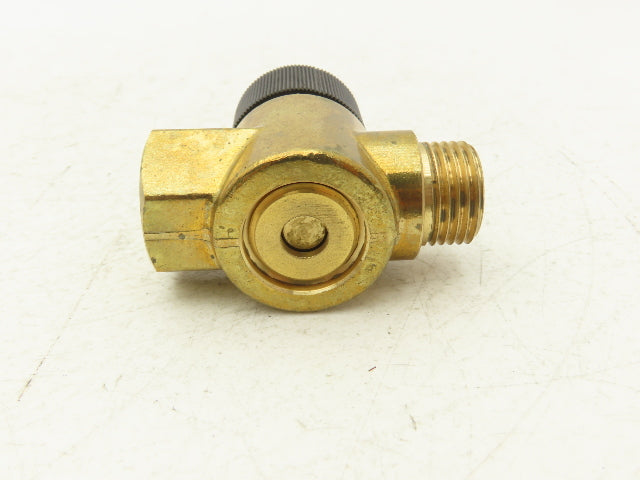 Becker 73600099618 Vacuum Regulating Valve 1/2" NPT Straight Run Brass Body