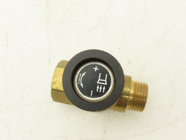 Becker 73600099618 Vacuum Regulating Valve 1/2" NPT Straight Run Brass Body
