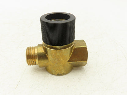 Becker 73600099618 Vacuum Regulating Valve 1/2" NPT Straight Run Brass Body