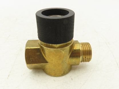 Becker 73600099618 Vacuum Regulating Valve 1/2" NPT Straight Run Brass Body