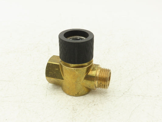 Becker 73600099618 Vacuum Regulating Valve 1/2" NPT Straight Run Brass Body