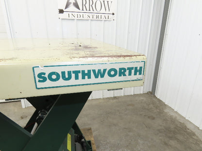 Southworth LS2-36 Hydraulic Scissor Lift Table 2000Lb 36" Lift 51"x36" Top 120V