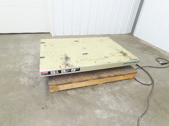 Southworth LS2-36 Hydraulic Scissor Lift Table 2000Lb 36" Lift 51"x36" Top 120V
