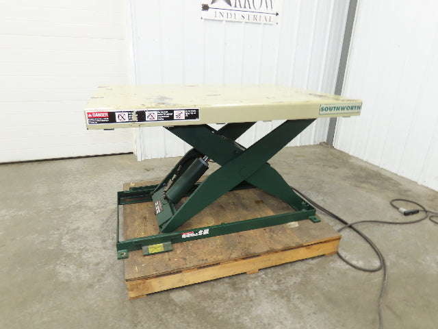 Southworth LS2-36 Hydraulic Scissor Lift Table 2000Lb 36" Lift 51"x36" Top 120V