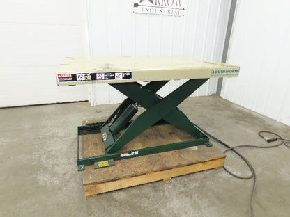 Southworth LS2-36 Hydraulic Scissor Lift Table 2000Lb 36" Lift 51"x36" Top 120V