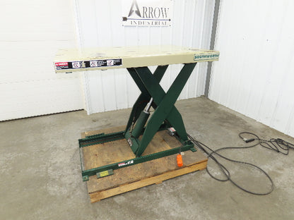 Southworth LS2-36 Hydraulic Scissor Lift Table 2000Lb 36" Lift 51"x36" Top 120V