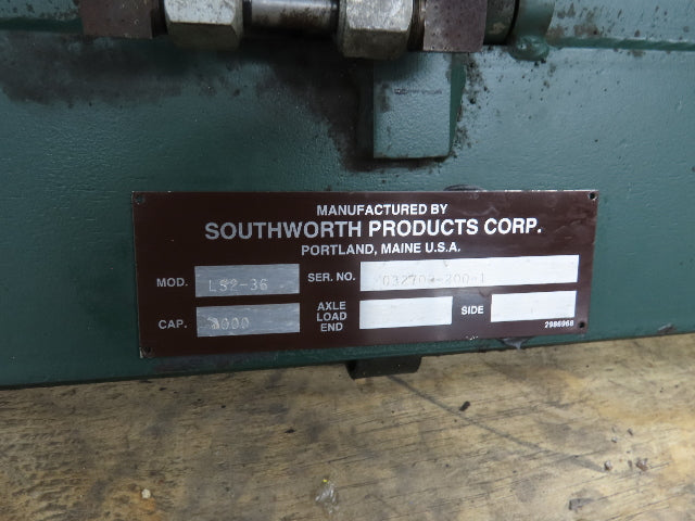 Southworth LS2-36 Hydraulic Scissor Lift Table 2000Lb 36" Lift 51"x36" Top 120V