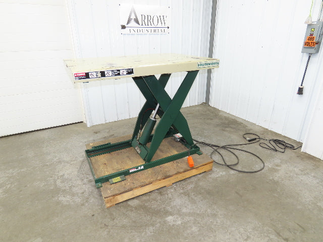 Southworth LS2-36 Hydraulic Scissor Lift Table 2000Lb 36" Lift 51"x36" Top 120V