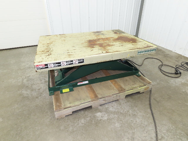 Southworth LS2-36 Hydraulic Scissor Lift Table 2000Lb 36" Lift 51"x36" Top 120V