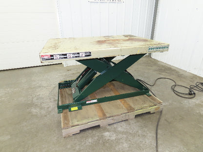 Southworth LS2-36 Hydraulic Scissor Lift Table 2000Lb 36" Lift 51"x36" Top 120V