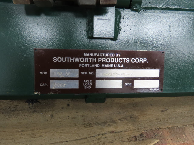 Southworth LS2-36 Hydraulic Scissor Lift Table 2000Lb 36" Lift 51"x36" Top 120V
