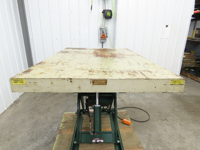 Southworth LS2-36 Hydraulic Scissor Lift Table 2000Lb 36" Lift 51"x36" Top 120V