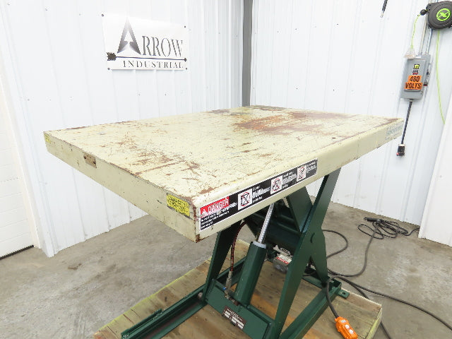 Southworth LS2-36 Hydraulic Scissor Lift Table 2000Lb 36" Lift 51"x36" Top 120V