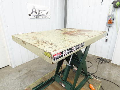 Southworth LS2-36 Hydraulic Scissor Lift Table 2000Lb 36" Lift 51"x36" Top 120V