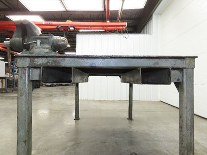 3/8" Top Steel Fabrication Welding Layout Table Work Bench 67"x43" Wilton Vises