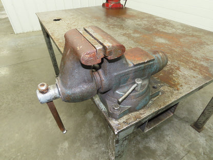 3/8" Top Steel Fabrication Welding Layout Table Work Bench 67"x43" Wilton Vises