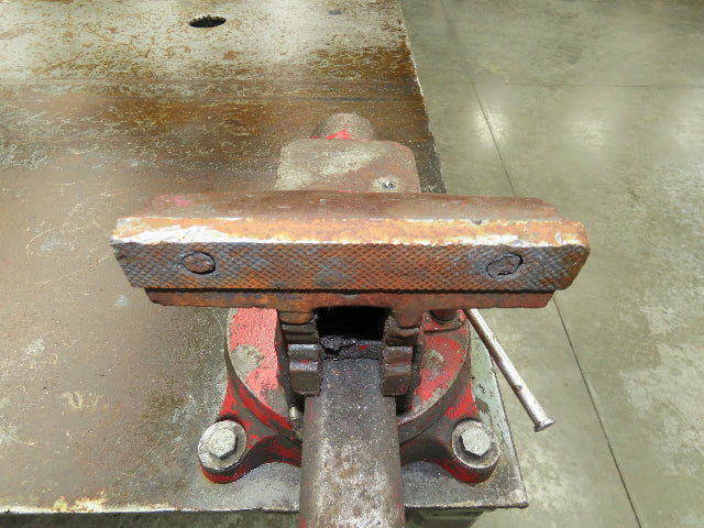 3/8" Top Steel Fabrication Welding Layout Table Work Bench 67"x43" Wilton Vises