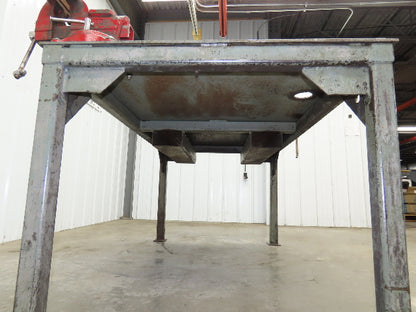 3/8" Top Steel Fabrication Welding Layout Table Work Bench 67"x43" Wilton Vises