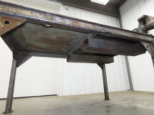 3/8" Top Steel Fabrication Welding Layout Table Work Bench 67"x43" Wilton Vises