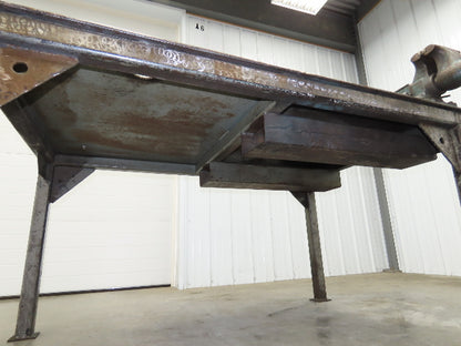 3/8" Top Steel Fabrication Welding Layout Table Work Bench 67"x43" Wilton Vises
