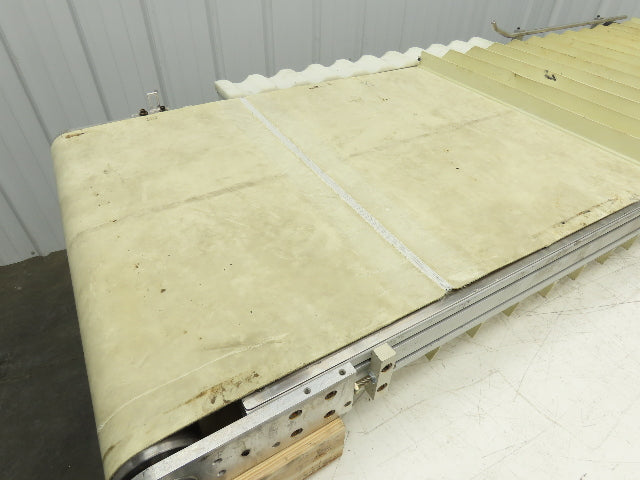 26"x 75"L Cleated Belt Conveyor 375 FPM High Speed Belt Drive .5Hp 230/460V 3PH