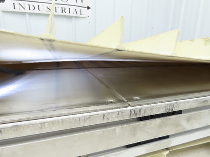 26"x 75"L Cleated Belt Conveyor 375 FPM High Speed Belt Drive .5Hp 230/460V 3PH