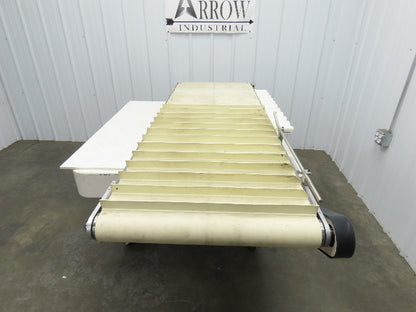 26"x 75"L Cleated Belt Conveyor 375 FPM High Speed Belt Drive .5Hp 230/460V 3PH