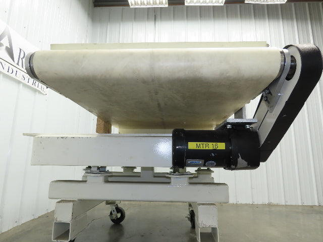 26"x 75"L Cleated Belt Conveyor 375 FPM High Speed Belt Drive .5Hp 230/460V 3PH