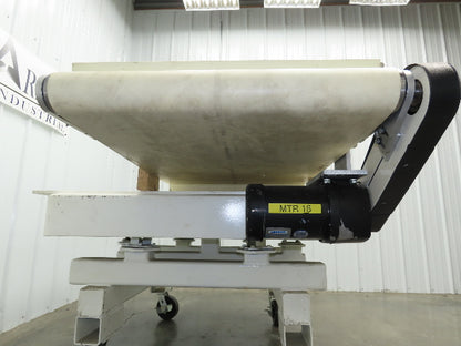 26"x 75"L Cleated Belt Conveyor 375 FPM High Speed Belt Drive .5Hp 230/460V 3PH