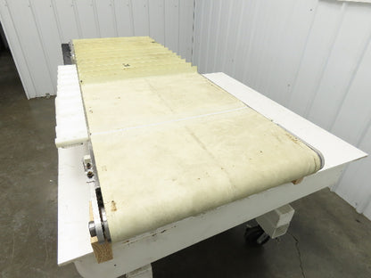 26"x 75"L Cleated Belt Conveyor 375 FPM High Speed Belt Drive .5Hp 230/460V 3PH