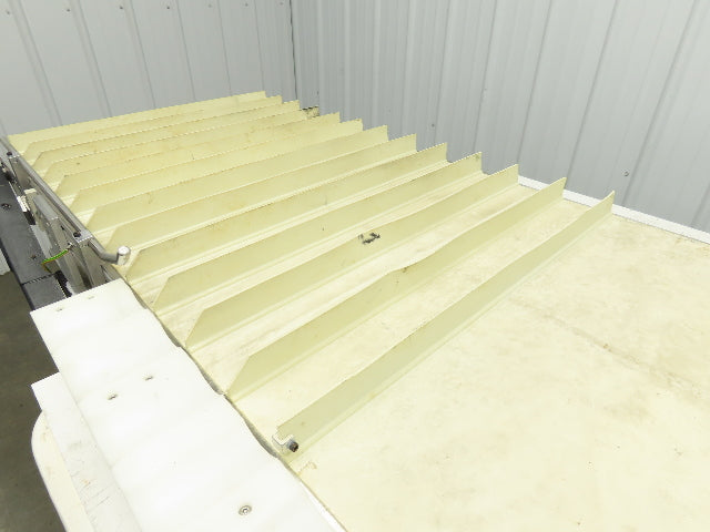 26"x 75"L Cleated Belt Conveyor 375 FPM High Speed Belt Drive .5Hp 230/460V 3PH