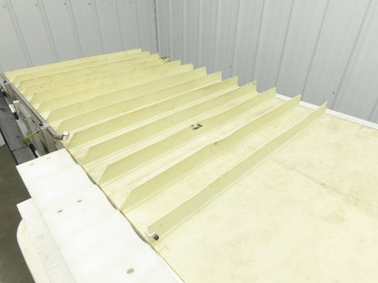 26"x 75"L Cleated Belt Conveyor 375 FPM High Speed Belt Drive .5Hp 230/460V 3PH