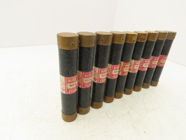 Buss NOS-50 One-Time Fuse 50A 600Vac Class K5 Lot of 9