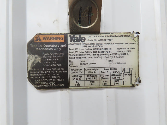 General Electric IC4486CNV4LF Forklift DC/DC Converter 48/12V Off Yale ERC100HDN
