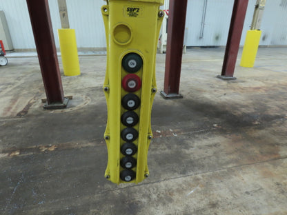 Brehob 2 Ton Free Standing Bridge Crane 10' Span 38' 4" Runway 11' 6"HUB