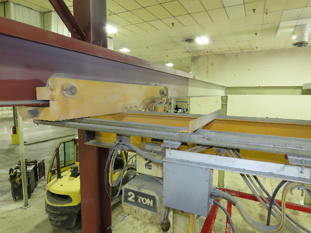 Brehob 2 Ton Free Standing Bridge Crane 10' Span 38' 4" Runway 11' 6"HUB