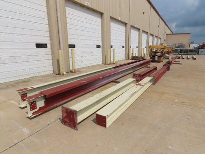 Brehob 2 Ton Free Standing Bridge Crane 10' Span 38' 4" Runway 11' 6"HUB