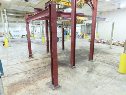 Brehob 2 Ton Free Standing Bridge Crane 10' Span 38' 4" Runway 11' 6"HUB