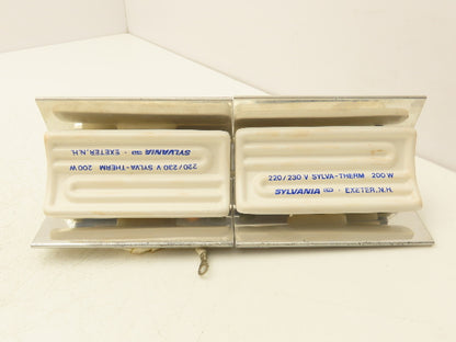Sylvania 030115-1 Ceramic Infrared Radiant Heater (2)-200W 220/230V Lot of 7