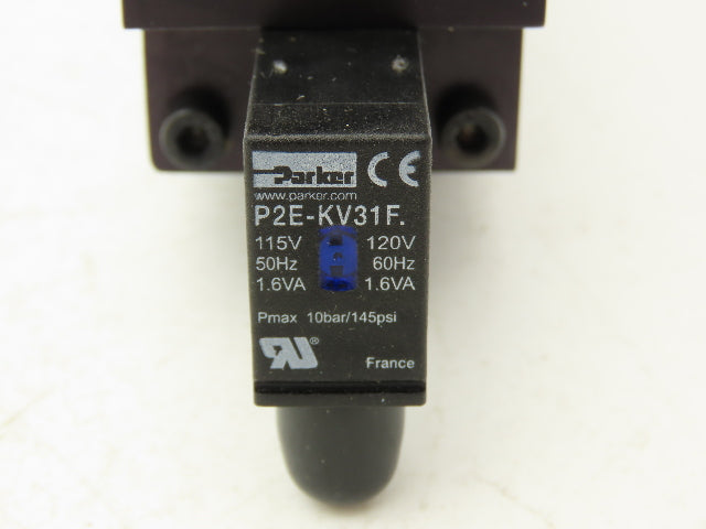 Parker B7W3BB553A Pneumatic Solenoid Inline Valve 3 Way 2 Position 1/2" NPT