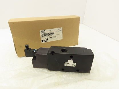 Parker B7W3BB553A Pneumatic Solenoid Inline Valve 3 Way 2 Position 1/2" NPT