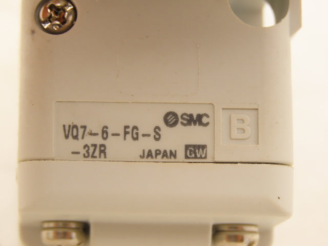 SMC VQ7-6-FG-S-3ZR Pneumatic Air Solenoid Valve Size 1 ISO 4/5 Port 0.15-1.0MPa