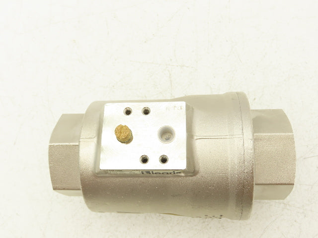 Legris 4203 40 Air-Actuated Axial Valve 1-1/2" NPT End Connections NC 10 Bar